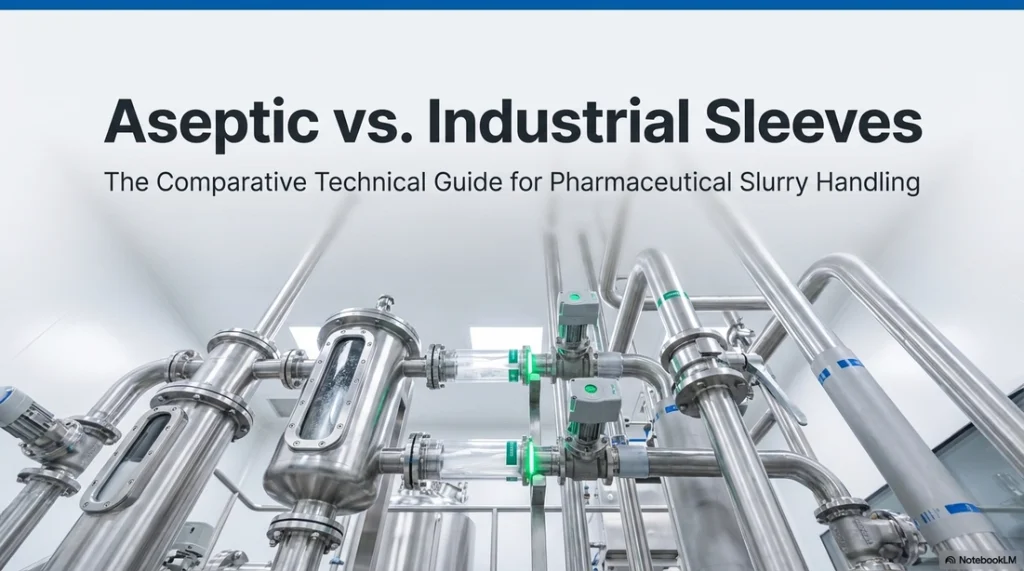 A technical guide comparing aseptic vs. industrial sleeves for pharmaceutical slurry handling.