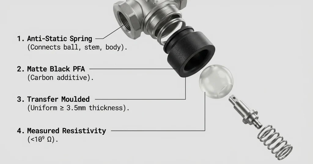 Anti-Static Lined Petrochemical Valves: Static Control Guide
